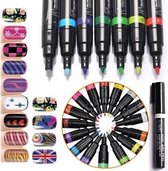 1 Nail Art Pen Bruin 7ml|Nagelversiering|Make-up|Nagellak|Nagels Kleuren Verven