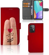 GSM Hoesje Samsung Galaxy A52 Wallet Book Case Cadeau voor haar Liefde