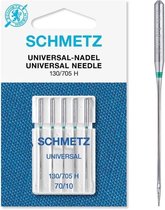 Schmetz naaimachinenaalden - universeel 70/10 - 5 stuks machinenaalden universal 130/705H