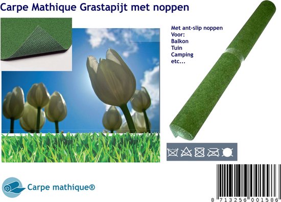 Outdoor Grastapijt met anti-slip drainage noppen -100x200 cm