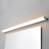 Lindby - LED wandlamp - 1licht - metaal, acryl - H: 4 cm - chroom, wit - Inclusief lichtbron