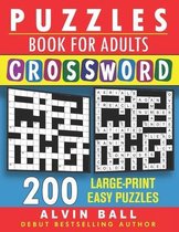 puzzles book for adults crossword 200 large print easy puzzles