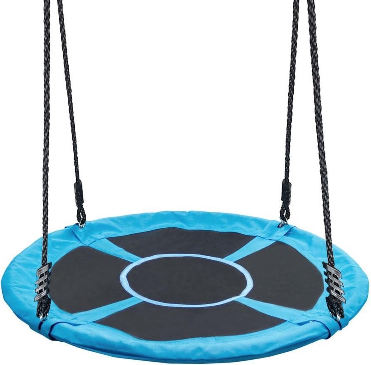 Nestschommel Pro - Ronde schommel - 200kg belasting - Voor kinderen en volwassenen - Ø 100 cm / Blauw