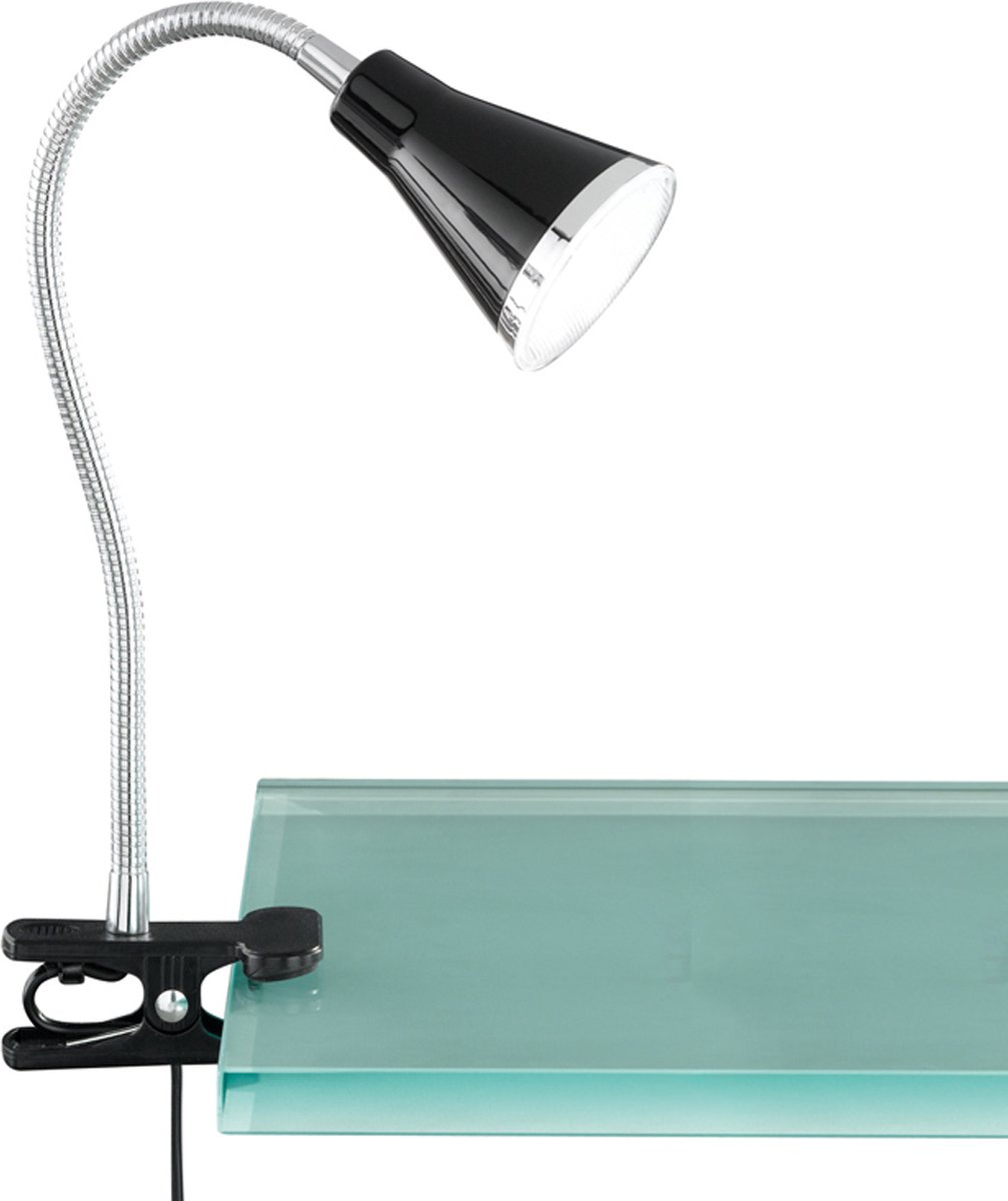 REALITY ARRAS - Klemlamp - Zwart - incl. 1x SMD 4W