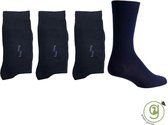 green-goose® Bamboe Sokken | 4 Paar | Maat 39-44 | Zwart | Duurzaam en Comfortabel | 95% Bamboe