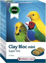 Orlux klei blok mini kanarie/parkiet/tropische vogels - 3x180 gr - 1 stuks