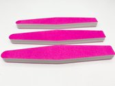 NAGELVIJL - POLIJSTVIJL - SPONGE BUFFER - ACRYL - GEL - MANICURE - PEDICURE - SET 3 STUKS  - 100/180 GRIT