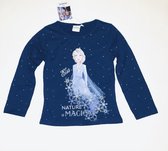 Disney Frozen longsleeve - Nature is Magical - donkerblauw - maat 98/104 (4 jaar)