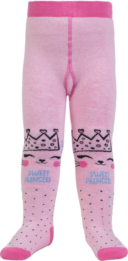 Warme Babymaillot (fleece binnenkant), Prinsesje, roze | Maat 62-74 (0-12 mnd).