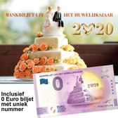 0 Euro biljet 2020 - Bankbiljet uit het huwelijksjaar in cadeauverpakking