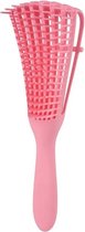 Roze-Antiklit Haarborstel | Detangling Brush PINK | Hairbrush | Krullend Haar Verzorging | Stylingborstel | Magic Detangler Brush