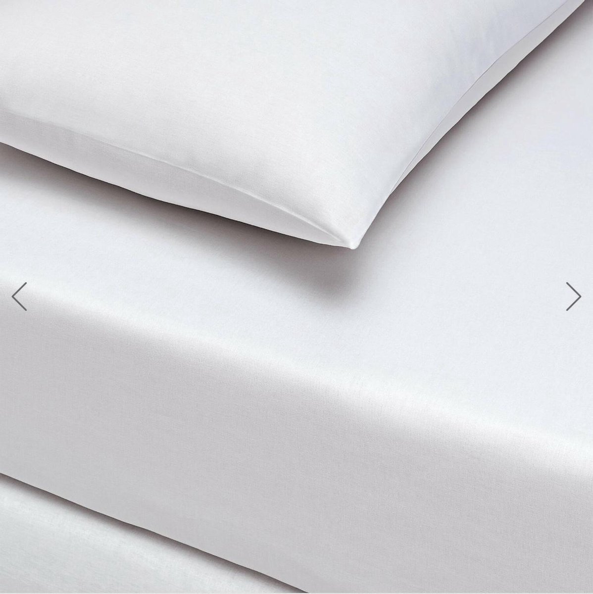 Linens - Basic Hoeslakenset (laken + 2 kussenslopen) Super King - 180x200 cm - %100 Cotton - WIT