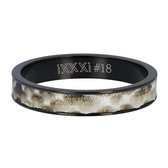 iXXXi Jewelry Vulring 4 mm Python Zwart - maat 20