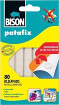 Kleefpads Bison Patafix blister van 80 stuks