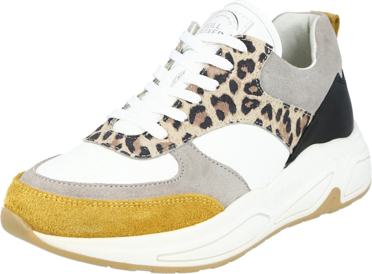 Bullboxer sneakers laag Mosterd-38 - Schoenen.nl