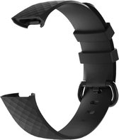 YPCd® Siliconen bandje - Fitbit Charge 3 - Zwart - Large