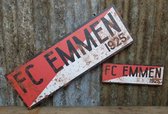 Bord FC Emmen 60cm met roestlook | Retro | Vintage stijl