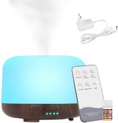 Aroma Diffuser 300ML voor Aromatherapie - Incl. 1x Etherische Olie - Moderne Design - Aroma Diffuser - Luchtbevochtiger Aroma Therapie - Verschillende kleuren - Aromatherapie - Geu
