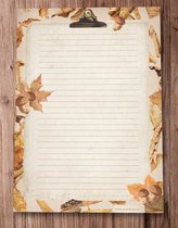 Schrijfblok A4 Leaves - Meer Leuks - Briefpapier - 50 vel - Postpapier Herfst