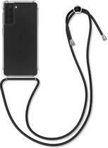 Samsung Galaxy S21 crossbody hoesje met draag koord - Transparant