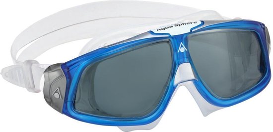 Aqua Sphere Seal 2.0 – Zwembril – Volwassenen – Dark Lens – Blauw/Wit