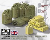 AFV-Club WWII British Fuel Tank Set + Ammo by Mig lijm