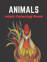 Animals Adult Coloring Book