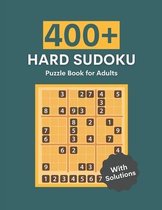 Hard sudoku puzzle book for adults with solutions