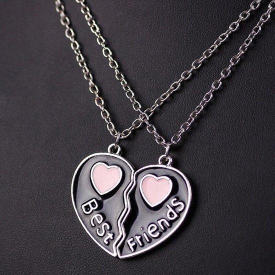 BFF Ketting Hart en Sleutel | Twee Sieraden