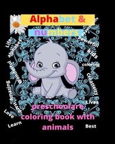 preschool coloring book and alphabet for 3 & 5 age