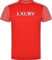 LXURY Sport T-Shirt Rood Maat S - Heren - Fitness kleding - Sportshirt - Fitness T-Shirt - Sportkleding