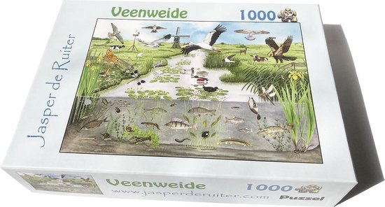 ondergoed uitzetten Sleutel Jasper de Ruiter Veenweide landschap Puzzel - 1000 stukjes | bol.com