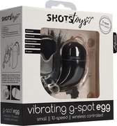 Wireless Vibrating G-Spot Egg - Small - Black - G-Spot Vibrators - Eggs - Shots Toys New - Easter eggs