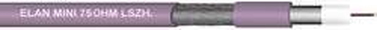 ELAN 70I132 Coaxkabel Buitendiameter: 2.80 mm 75 Ω Wit 10 m