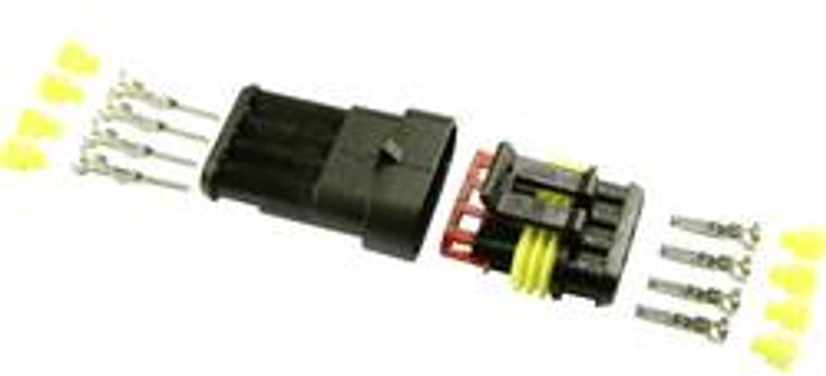 BAAS ES14 Superseal set AMP-Superseal 1.5mm Series Totaal aantal polen: 4 Rastermaat: 6 mm Inhoud: 1 stuk(s)