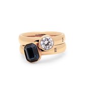 Melano Twisted You Deserve Better ring set - dames - rosekleurig - maat 56