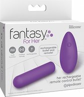 Fantasy For Her - Her Rechargeable Remote Control Bullet - Silicone Vibrators - Bullets & Mini Vibrators