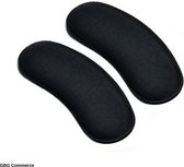GBG Hielbeschermers - Anti-Slip kussens - Blaarbeschermers - 1 paar - Zwart