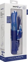 Rotating Butterfly - Blue - G-Spot Vibrators - Rabbit Vibrators - Classic Vibrators - Shots Toys New