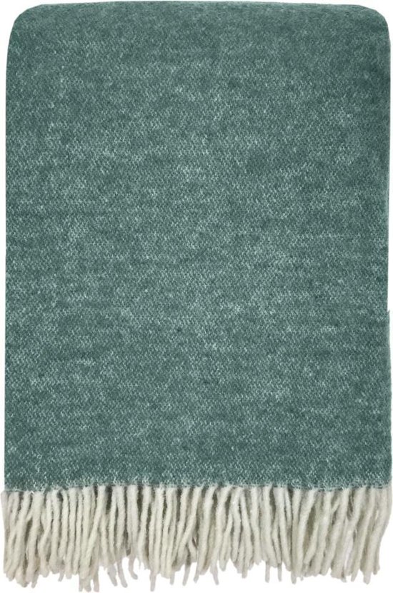 Easy green double face recycled wool throw