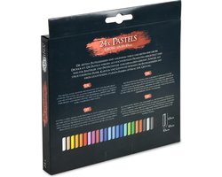 Artina Pasteo Pastelkrijt voor volwassenen - Set van 24 Stuks Zachte Krijtstiften - Fijne Pastelpotloden van zachte Krijt