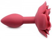 Booty Bloom Siliconen Anaalplug Met Roos - Rood - Sextoys - Anaal Toys - Dildo - Buttpluggen