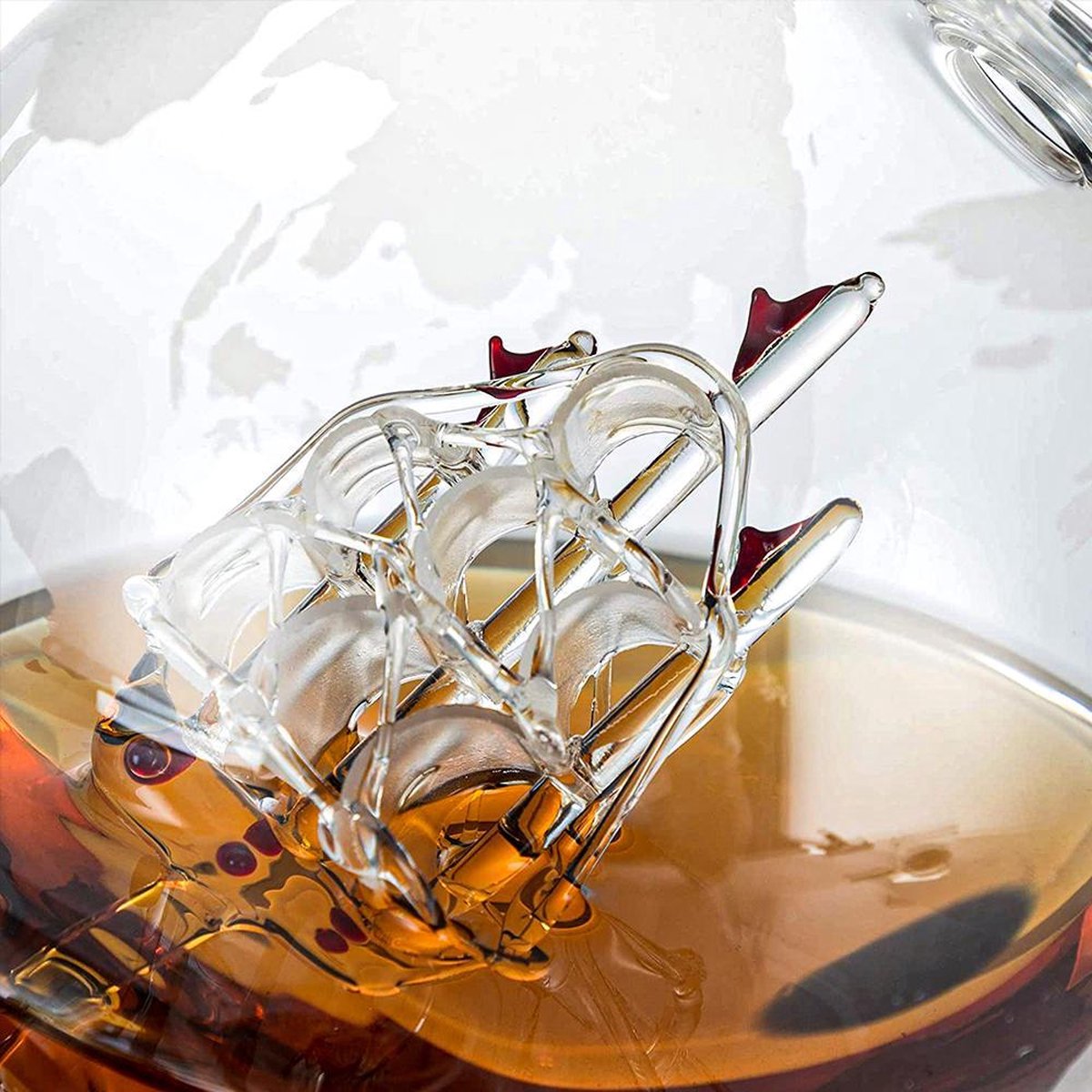 MikaMax Globe Whiskey Decanter Standaard Versie Whiskey Set Karaf