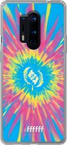 OnePlus 8 Pro Hoesje Transparant TPU Case - Flower Tie Dye #ffffff