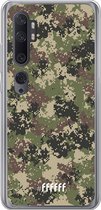 Xiaomi Mi Note 10 Hoesje Transparant TPU Case - Digital Camouflage #ffffff