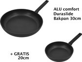 Demeyere Alu Comfort 3 Koekenpan - Duraslide Anti Aanbak Pan - Inductie - Pannenset 30 cm + 20 cm