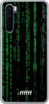 OnePlus Nord Hoesje Transparant TPU Case - Hacking The Matrix #ffffff
