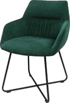 Kalo Living - Eetkamerstoel Dale - Ocean green - met armleuningen