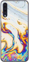 Samsung Galaxy A50 Hoesje Transparant TPU Case - Bubble Texture #ffffff