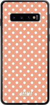 Samsung Galaxy S10 Hoesje TPU Case - Peachy Dots #ffffff